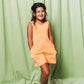 Peach Tank Shorty Romper