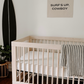 Muslin Swaddle | Grey & Black Stripe