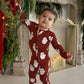 Bamboo Zip Pajamas | Vintage Santa
