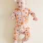 Bamboo Zip Romper |  Sweet Blossom
