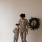 Women's Long Sleeve Bamboo Pajama | Midnight Stripe
