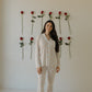 Women's Bamboo Button Up Lounge Set | Love Notes - Grey