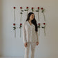 Women's Bamboo Button Up Lounge Set | Love Notes - Grey
