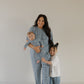 Bamboo Zip Pajamas | Blue Gingham