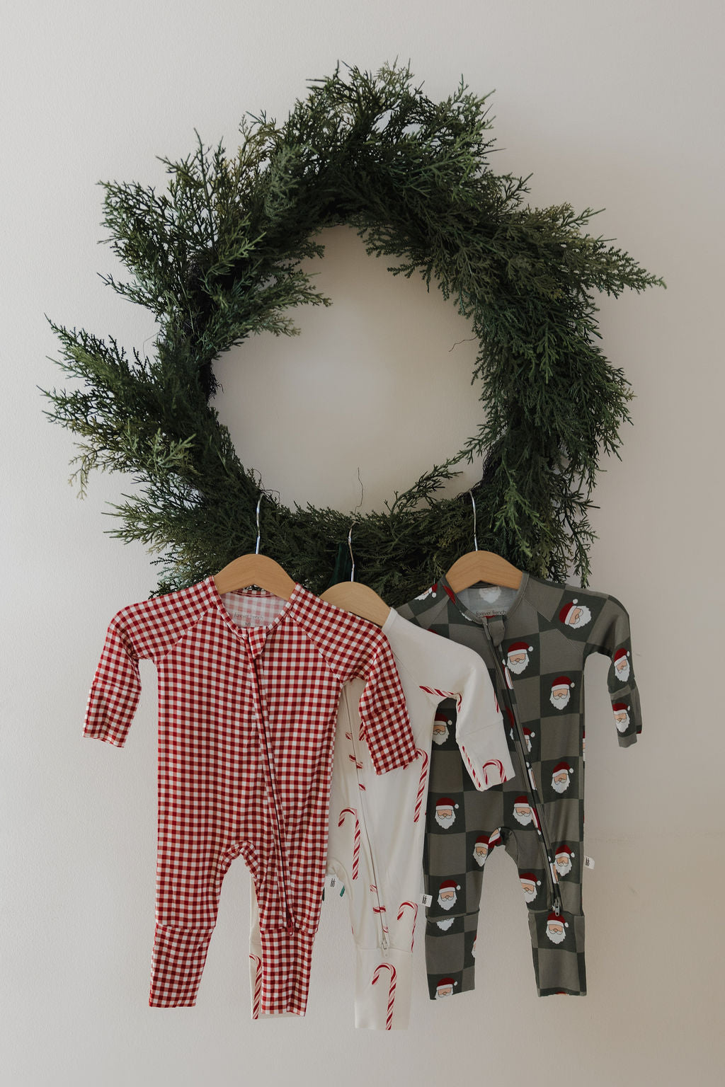 Bamboo Zip Pajamas | Candy Cane