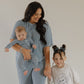 Bamboo Zip Pajamas | Blue Gingham