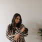Women's Bamboo Button Up Lounge Set | Midnight Stripe