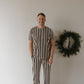 Men's Short Sleeve Pajamas | Midnight Stripe