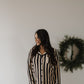 Women's Bamboo Button Up Lounge Set | Midnight Stripe