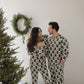 Men's Bamboo Pajamas | Christmas Tree Checkerboard