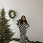 Women's Bamboo Pajamas | Christmas Tree Checkerboard