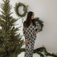 Women's Bamboo Pajamas | Christmas Tree Checkerboard