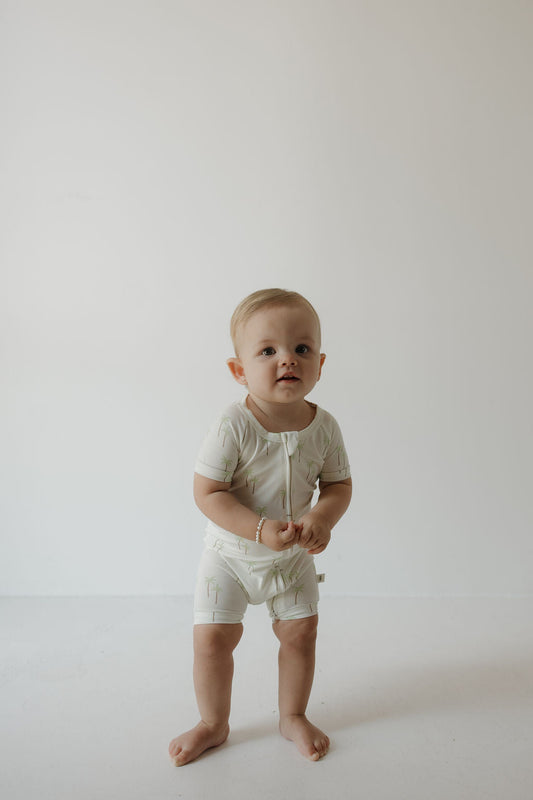 Shortie Bamboo Zip | Palm