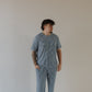 Men's Short Sleeve Pajamas | Blue Gingham