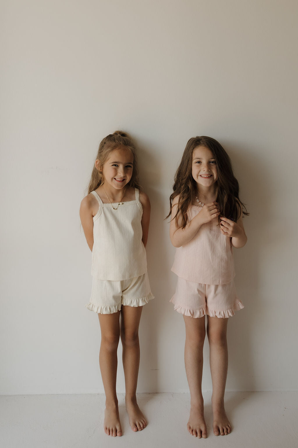 Girl's Ruffle Short Set | Swan