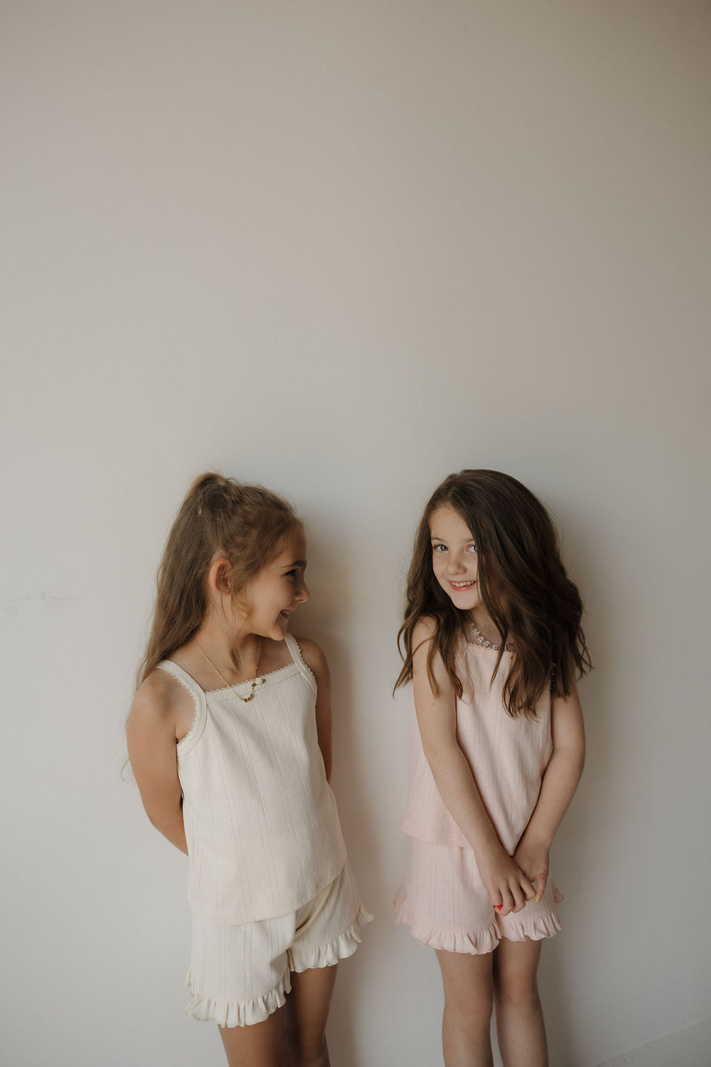 Girl's Ruffle Short Set | Swan