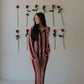 Women's Bamboo Button Up Lounge Set | Sweetheart Stripes