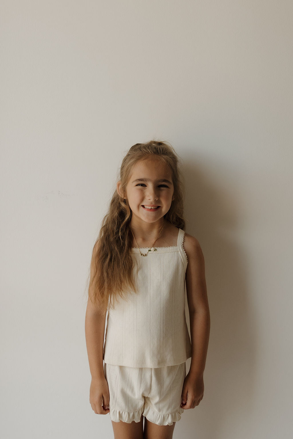 Girl's Ruffle Short Set | Swan