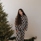 Women's Knit Pant Set | Christmas Tree Checkerboard