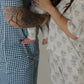 Men's Short Sleeve Pajamas | Blue Gingham