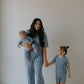 Bamboo Zip Pajamas | Blue Gingham