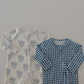 Bamboo Zip Pajamas | Blue Gingham