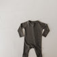 Bamboo Zip Pajamas | Shadow