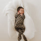 Bamboo Knotted Gown | Faded Brown Checkerboard