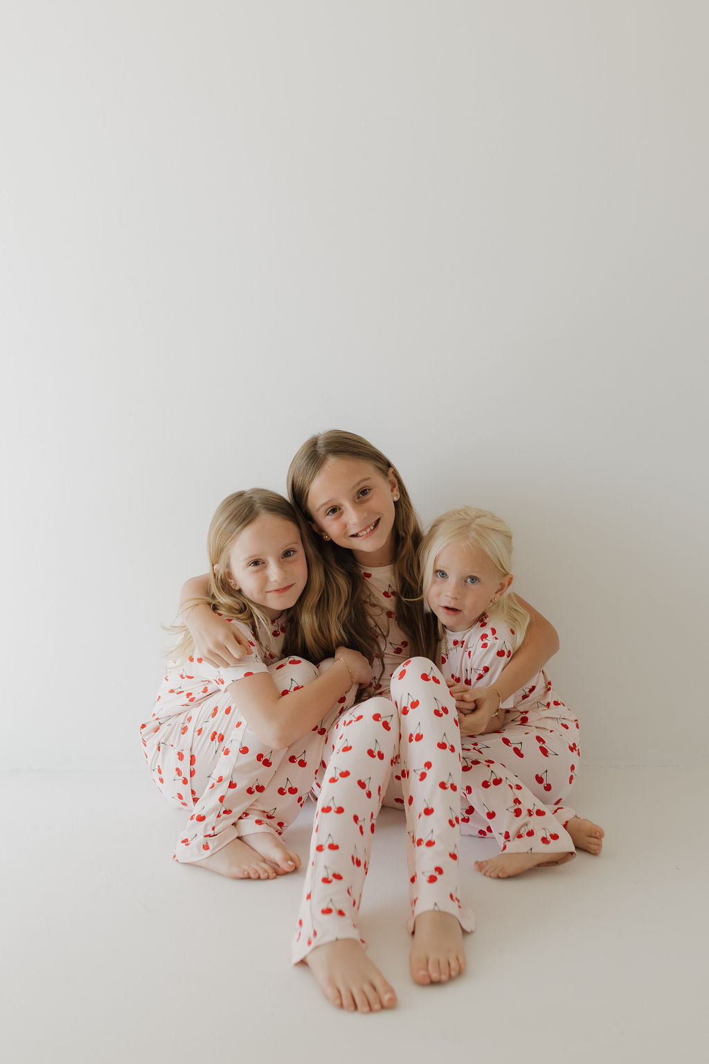 Toddler Short Sleeve Bamboo Lounge Set | Cherry Orchard