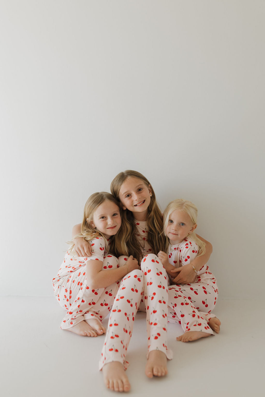 Toddler Short Sleeve Bamboo Lounge Set | Cherry Orchard