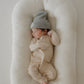 Bamboo Zip Pajamas | Ribbed Cream