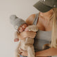 Bamboo Zip Pajamas | Ribbed Cream