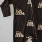 Bamboo Zip Pajamas | Bulldozer