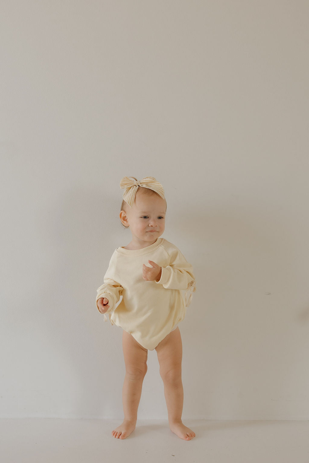 Sweatshirt Romper | Buttercream Bows