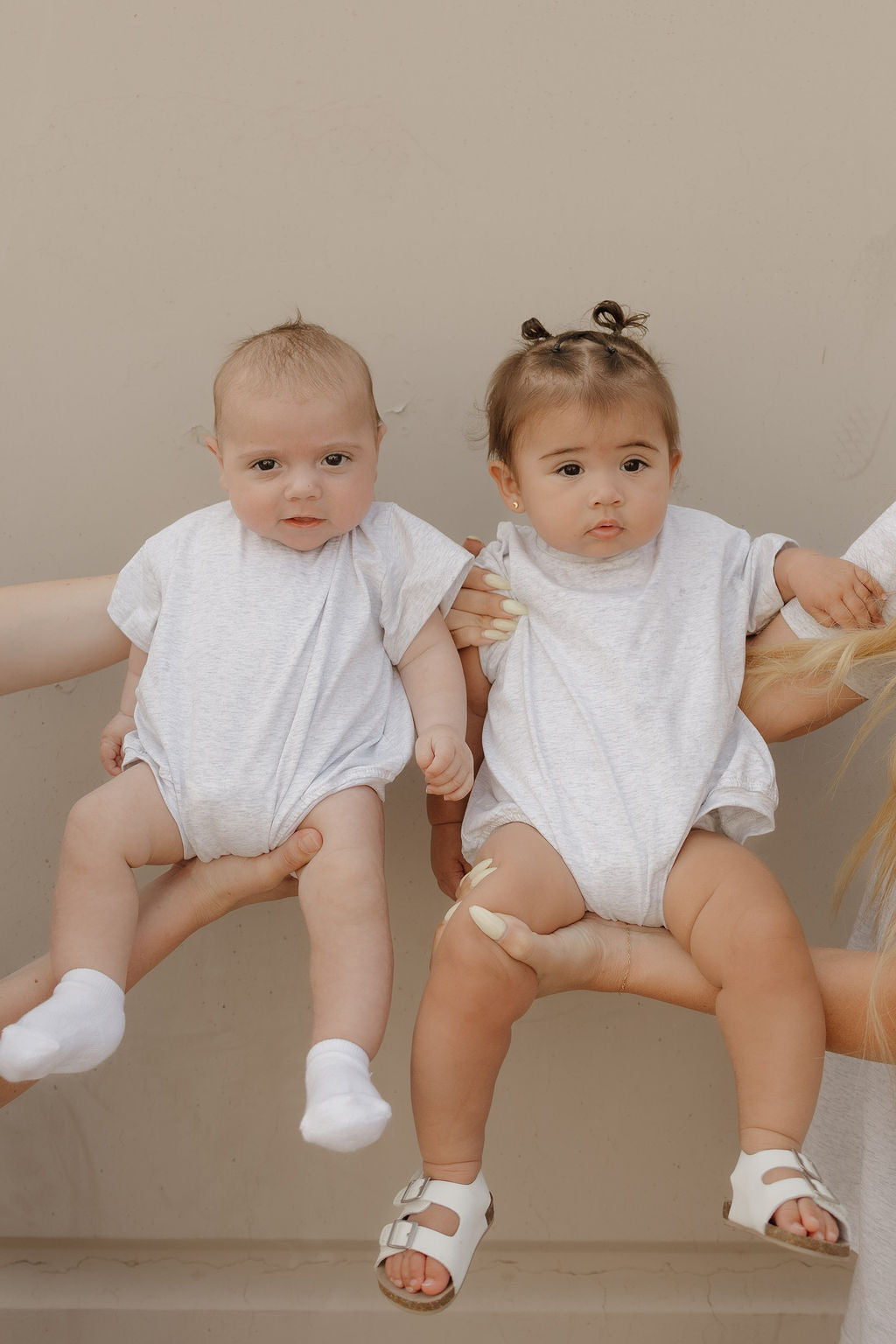 Short Sleeve Romper | Heather