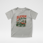 SLEIGH ALL DAY TODDLER CHRISTMAS MONSTER TRUCK TEE - ASH
