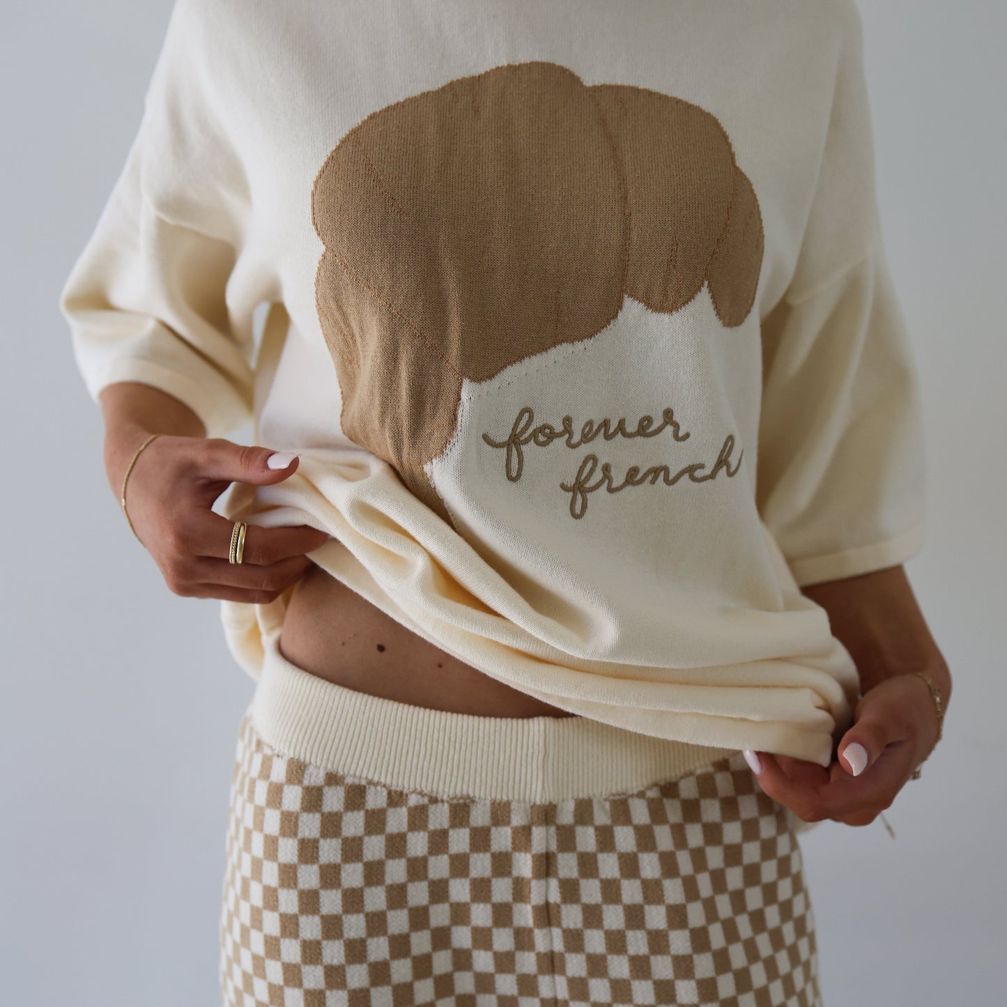 Women's Knit Pant Set | Croissants