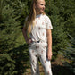 Child Boxy Tee Lounge Set | Santa Teddy