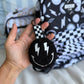 Black Smiley Keychain