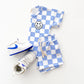 Checkered Shorts Set | Blue