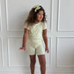 Green Stripe Short Set
