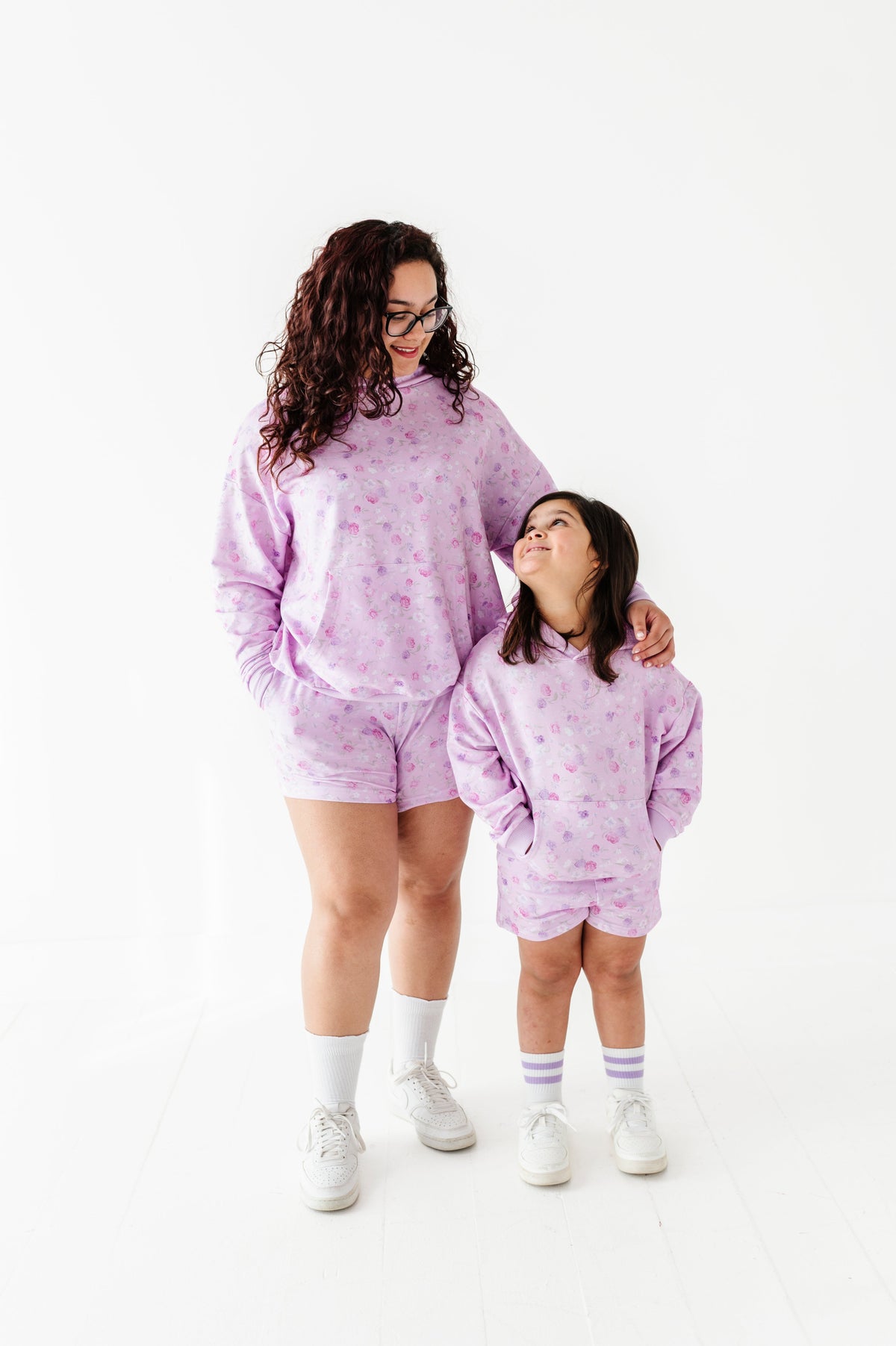 Lilac Petals Adult Hooded Sweatshirt