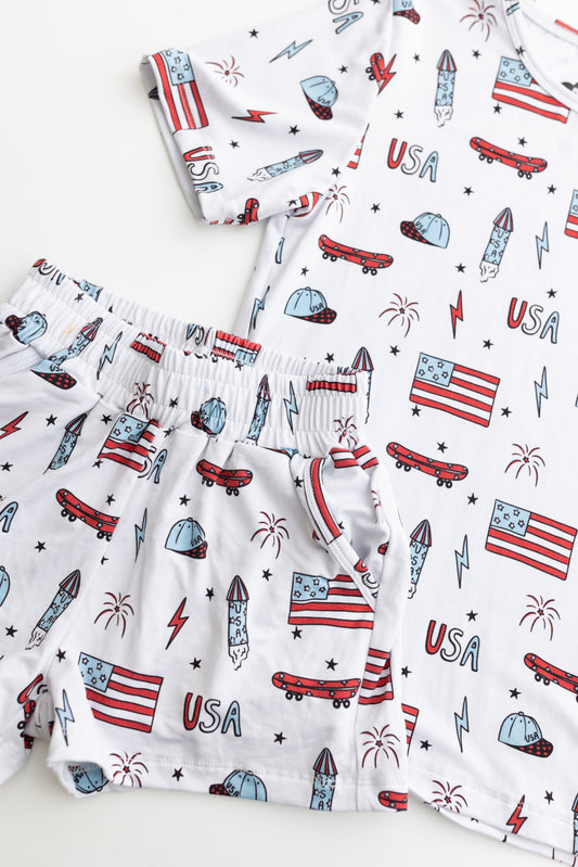 Retro 4OJ daywear bamboo set- PRE ORDER