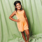 Peach Tank Shorty Romper