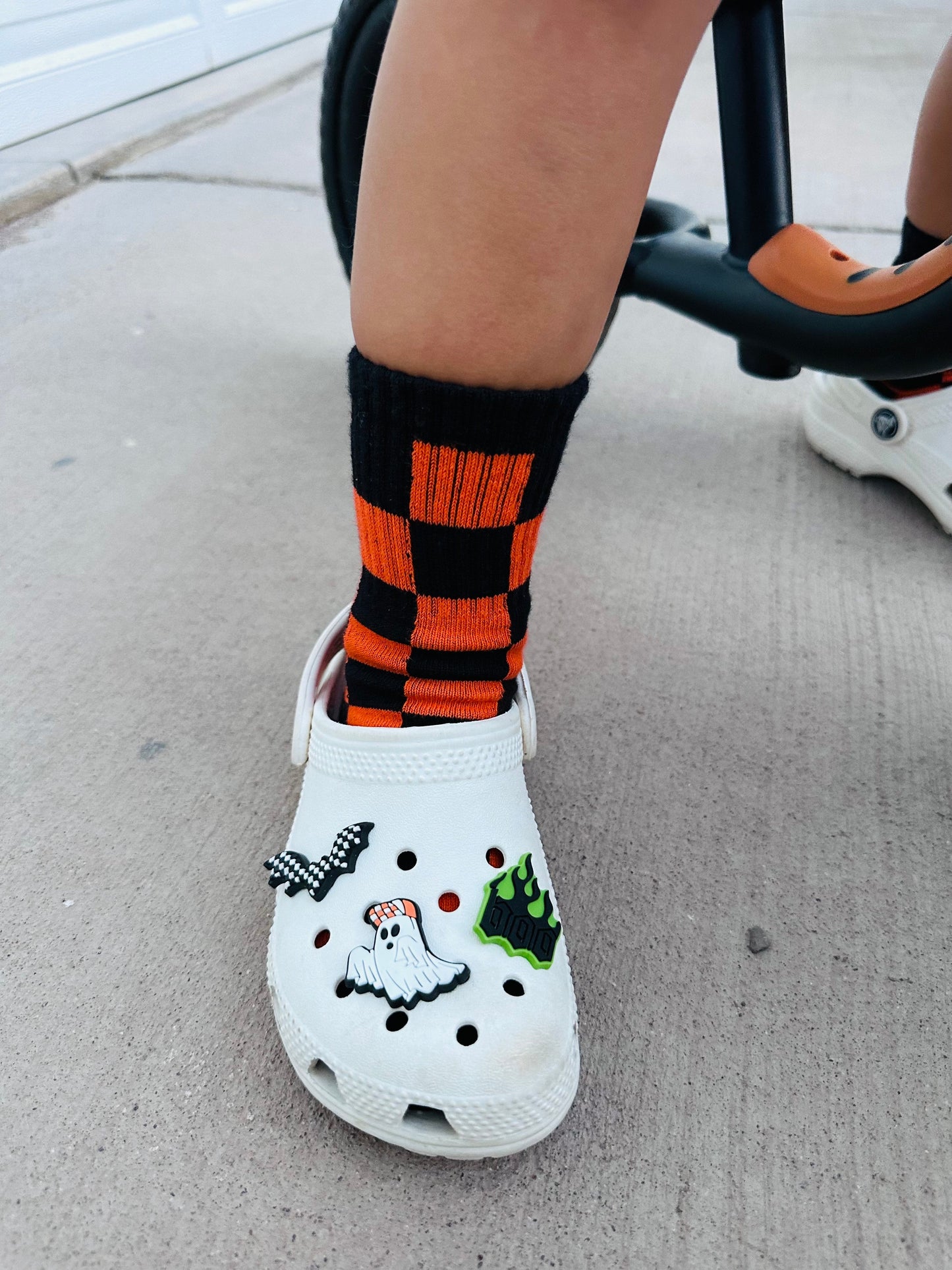 Orange and Black Check