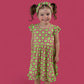 WILD DAISY CHECKERS DREAM RUFFLE DRESS