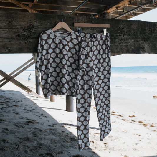 Child Boxy Tee Lounge Set | Seashells