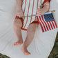 Knit Romper | Picnic Pinstripe