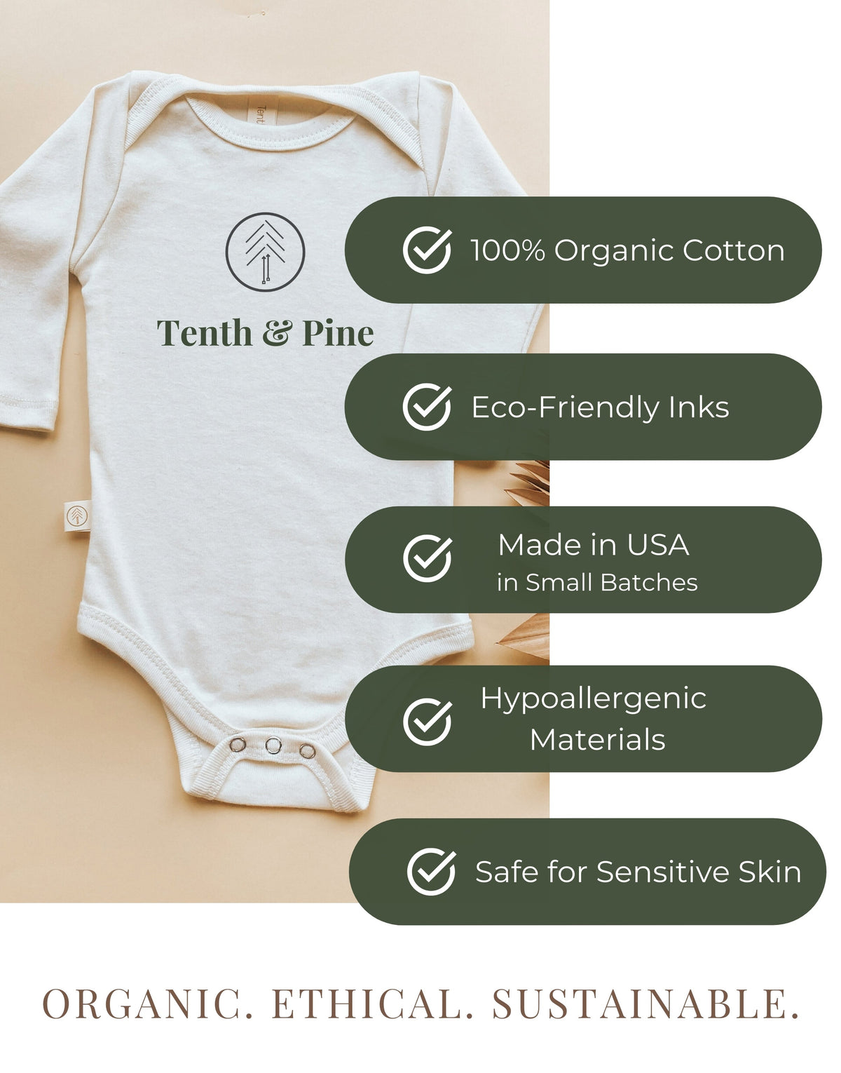 Give Thanks Organic Bodysuit Long Sleeve
