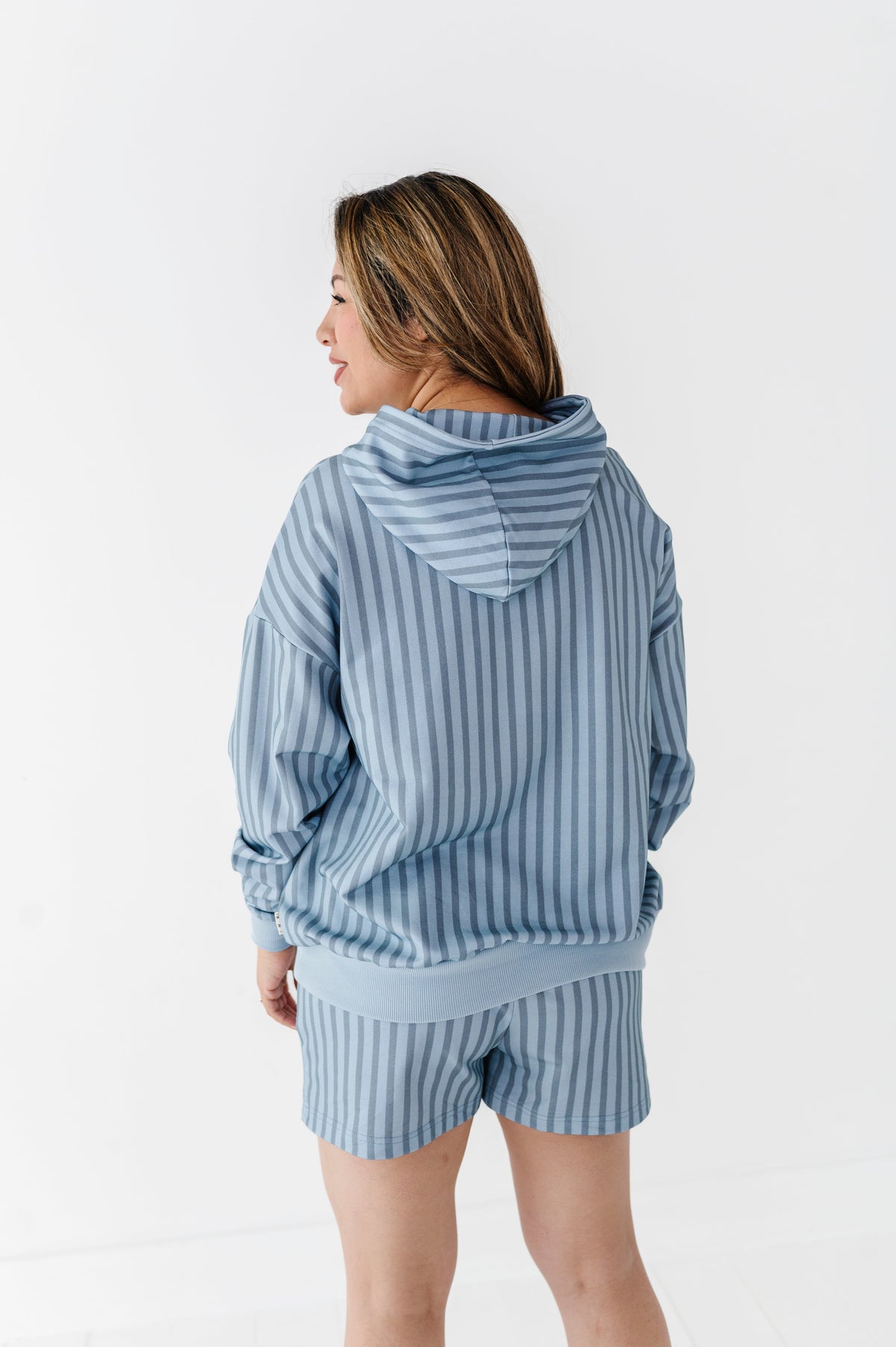 Harbor Stripe Adult Sweat Shorts